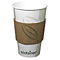 International Paper Java Jacket Sleeves For 10/12/16/20 Oz Hot Beverage Cups, Kraft, Case Of 1,200 1 thumbnail image