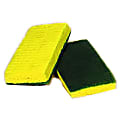 All-Purpose Scrubbing Pad Sponges, Tellow/Green, Box Of 20 1 thumbnail image