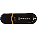 Transcend 32GB JetFlash 300 TS32GJF300 USB 2.0 Flash Drive - 32 GB - USB 2.0 - Black