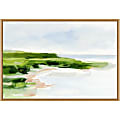 Amanti Art Blush Sandy Beach I by Ethan Harper Framed Canvas Wall Art Print, 16”H x 23”W, Natural