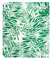 Office Depot® Brand Fashion 2-Pocket Poly Folder, 8 1/2" x 11", Green Palms