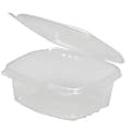 Genpak Plastic Hinged Deli Food Containers, Rectangle, 12 Oz, Case Of 200 1 thumbnail image