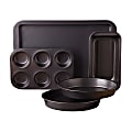 Gibson Sunbeam Kitchen Bake 5-Piece Non-Stick Carbon Steel Bakeware Set, Black 1 thumbnail image