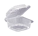 HFA Hinged Sandwich\Bakery Containers, 5" x 5", Clear, Carton Of 500 1 thumbnail image