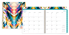 Nicole Miller Wire-O Monthly Planner, 8" x 10", Isosceles, July 2016 to June 2017 1 thumbnail image