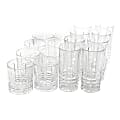 Gibson Home Jewelite 16-Piece Tumbler And Glass Set, Clear