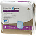 Protection Plus Super Protective Disposable Underwear, X-Large, 56 - 68", White, Bag Of 14 1 thumbnail image