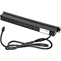 Rack Solutions 15A Horizontal Power Strip, Rear Outlet, 15ft Cord - NEMA 5-15P - 8 x NEMA 5-15R - 15ft Cord - 15 A Current - 120 V AC Voltage - Horizontal Rackmount 1 thumbnail image