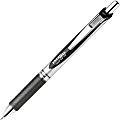 Pentel EnerGel RTX Liquid Gel Pen - Medium Pen Point - 0.7 mm Pen Point Size - Refillable - Retractable - Black Gel-based Ink - Silver Barrel - 1 Each