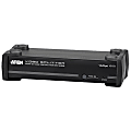 ATEN VanCryst 2-Port DVI Dual Link Splitter with Audio-TAA Compliant - Audio Line In - Audio Line Out - DVI In - DVI Out - Serial Port 1 thumbnail image