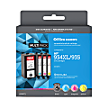 Office Depot® Remanufactured Black; Cyan; Magenta; Yellow High-Yield/Standard Yield Ink Cartridge Replacement For HP 934XL, 935, Pack Of 4 1 thumbnail image