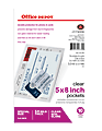 Office Depot® Brand Clear Pockets, 5" x 8", Pack Of 10 1 thumbnail image