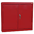 Sandusky® 30"W Steel Wall Cabinets With 2 Solid Doors, 30"H x 30"W x 12"D, Red