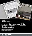 Office Depot® Brand Super Heavyweight Sheet Protectors, 8-1/2" x 11", Clear, Pack Of 50