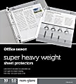 Office Depot® Brand Super Heavyweight Sheet Protectors, 8-1/2" x 11", Non-Glare, Pack Of 50 1 thumbnail image