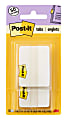 Post-it Durable Tabs, 2 in. x 1.5 in., Pack of 50 Tabs White