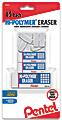 Pentel® Hi-Polymer® Eraser Combo Pack, White, Pack Of 15 1 thumbnail image