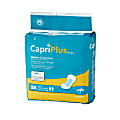 Medline Capri Plus Bladder Control Pad Incontinent Liners, Extra Plus, 6 1/2" x 13 1/2", White, Case Of 28
