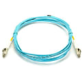 Black Box Duplex Fiber Optic Patch Cable - LC Male Network - LC Male Network - 16.4ft - Aqua