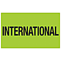 Tape Logic® Preprinted Special Handling Labels, DL1118, International, Rectangle, 3" x 5", Fluorescent Green, Roll Of 500 1 thumbnail image