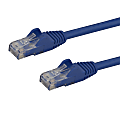 StarTech.com 5ft CAT6 Ethernet Cable - Blue Snagless Gigabit CAT 6 Wire - 5ft Blue CAT6 up to 160ft - 650MHz Snagless UTP RJ45 patch/network cord 1 thumbnail image
