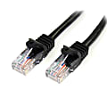 StarTech.com UTP Cat5e Snagless Patch Cable, 25', Black