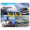 Integrity Mouse Pad, 8" x 9.5", Navy Freedom Force, Pack Of 6