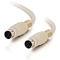 C2G 6ft PS/2 M/M Keyboard/Mouse Cable - mini-DIN (PS/2) Male - mini-DIN Male - 6ft - Beige