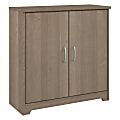 Bush® Furniture Cabot Small 30"W Storage Cabinet With Doors, Ash Gray, Standard Delivery