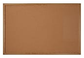 Office Depot® Brand Cork Bulletin Board, 24" x 36", Wood Frame With Light Oak Finish 1 thumbnail image
