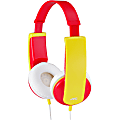 JVC HA-KD6 Headphone - Stereo - Red, Yellow - Wired - Over-the-head - Binaural - Circumaural - 2.62 ft Cable