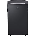 LG Portable Air Conditioner With Heat, 29 9/16"H x 17 7/16"W x 14 13/16"D, Graphite Gray
