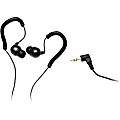 Grace Digital ECOXGEAR ECOXBUDS GDI-AQBUD20 Waterproof Earbuds (Black) - Stereo - Mini-phone - Wired - 16 Ohm - 20 Hz 20 kHz - Over-the-ear - Binaural - In-ear - 4 ft Cable 1 thumbnail image