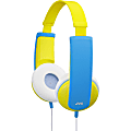 JVC HA-KD6 Headphone - Stereo - Yellow, Blue - Wired - Over-the-head - Binaural - Circumaural - 2.62 ft Cable