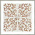 Amanti Art Ceramic Tile III by Melissa Wang Wood Framed Wall Art Print, 33”H x 33”W, White
