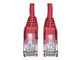 Eaton Tripp Lite Series Cat5e 350 MHz Snagless Molded (UTP) Ethernet Cable (RJ45 M/M), PoE - Red, 15 ft. (4.57 m) - Patch cable - RJ-45 (M) to RJ-45 (M) - 15 ft - UTP - CAT 5e - molded, snagless, stranded - red