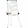 Universal Tripod-Style Dry Erase Easel, Easel: 44" to 78" , Board: 29"x41" , White/Silver - 29" (2.4 ft)x 41" (3.4 ft) - 43031 1 thumbnail image