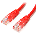 StarTech.com Cat5e Molded UTP Patch Cable, 3', Red 1 thumbnail image