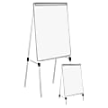 Universal® Adjustable Melamine Dry-Erase Whiteboard, 41" x 29", Aluminum Frame With Silver Finish