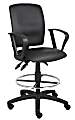 Boss Office Products Multi-Function Budget Drafting Stool, Black/Chrome 1 thumbnail image