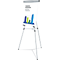 Universal Presentation Easel, 45 lb Load Capacity, 69"H, Floor, Tabletop, Metal, Silver 1 thumbnail image