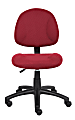 Boss Office Products Perfect Posture Ergonomic Fabric Mid-Back Deluxe Office Task Chair, Black 1 thumbnail image