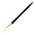 Winsor & Newton Artists' Oil Paint Brush, Size 12, Filbert Bristle, Hog Hair, Black 1 thumbnail image