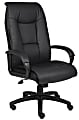 Boss Office Products Ergonomic Vinyl High-Back Chair, Black