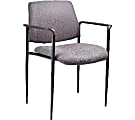 Boss Office Products Stackable Fabric Chair, Gray 1 thumbnail image