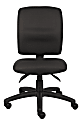 Boss Office Products Multi-Function Ergonomic Fabric High-Back Task Chair, Black