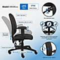 Boss Office Products Multi-Function Budget Task Chair, Black