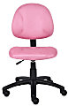 Boss Office Products Microfiber Task Chair With Loop Arms, Pink 1 thumbnail image