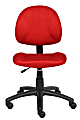 Boss Office Products Microfiber Task Chair, Red