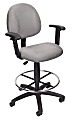 Boss Office Products Drafting Stool, Gray 1 thumbnail image